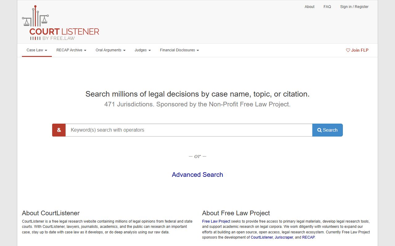 Traverse County court dockets CourtListener federal docket resource