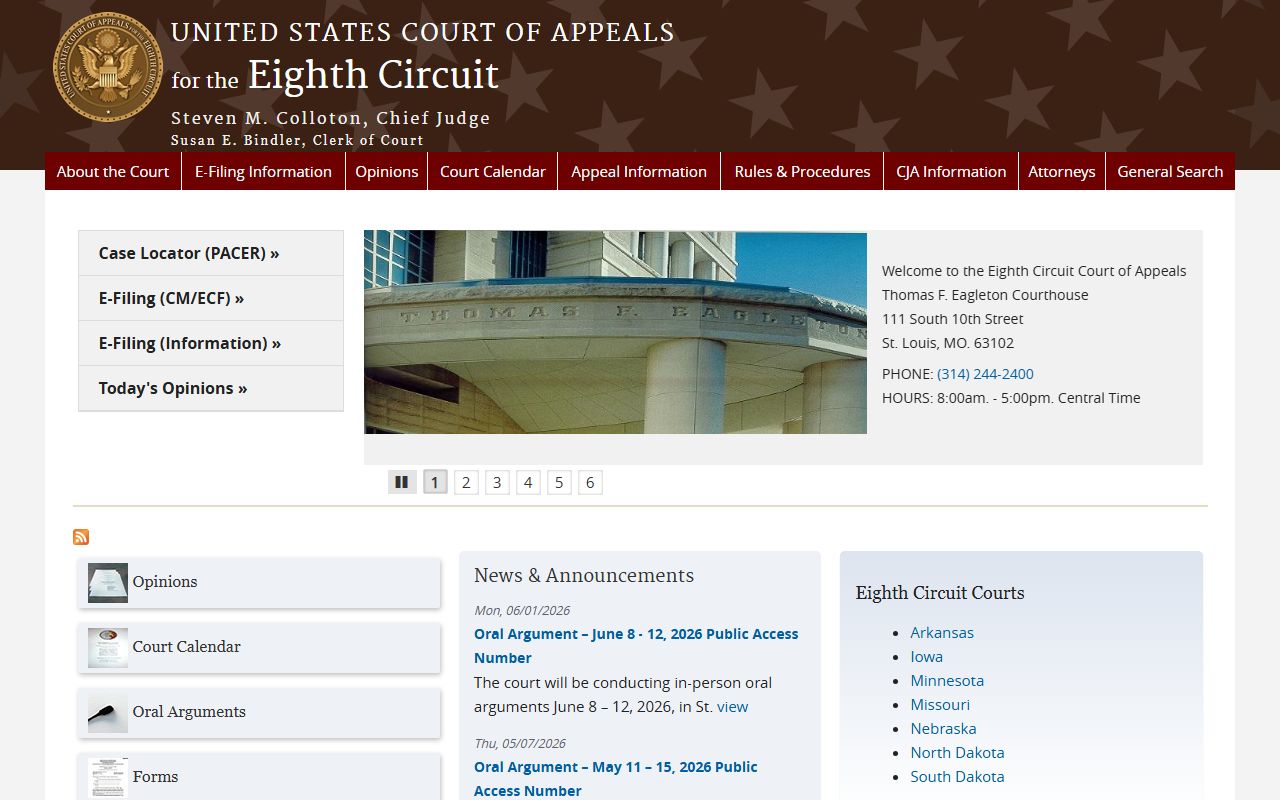 District court U.S. Court of Appeals Eighth Circuit