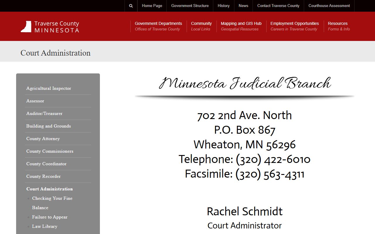 Traverse County MCRO hearing search