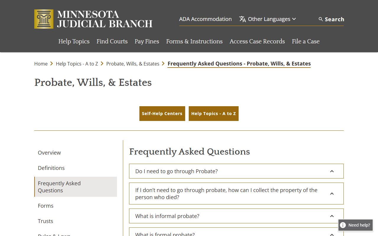 Probate records probate wills FAQ