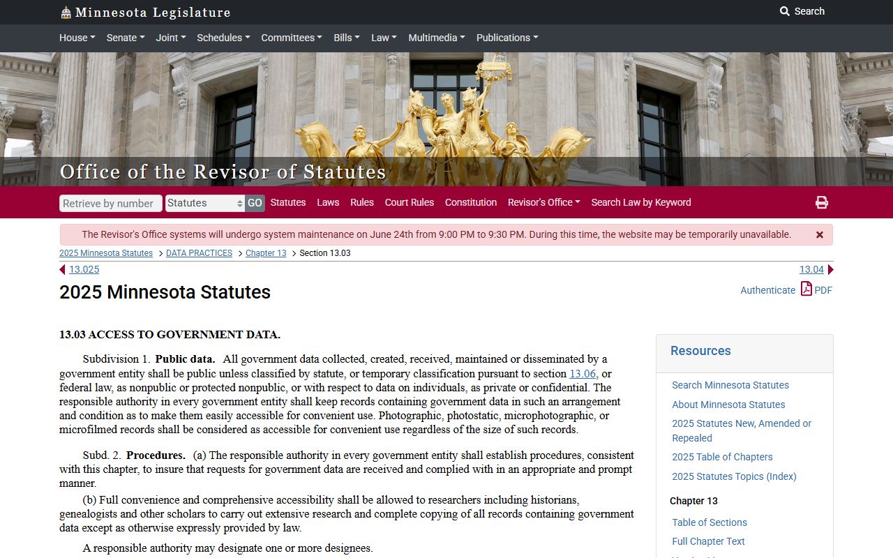 Traverse County warrant records government data statute